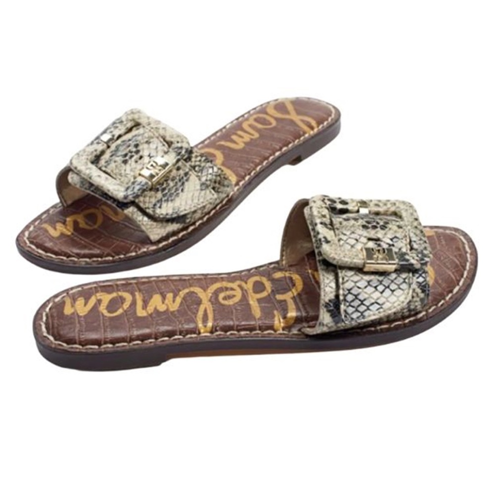 Sam Edelman Granada Slide Sandal in Beach Multi Snake 6.5